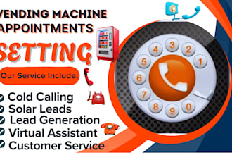 do b2b real estate cold calling vending machine location solar lead generation
