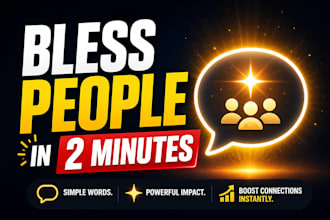 teach you to bless people in 2mins