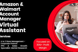 be your amazon and walmart expert account manager