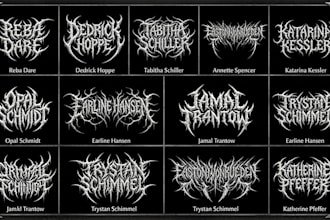 design a metal band logo