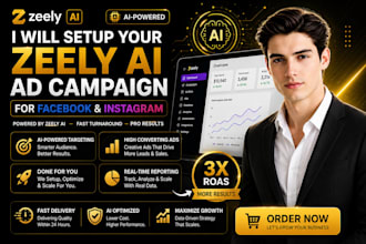 set up your facebook and instagram ads, meta ads with zeely ai in 24 hours