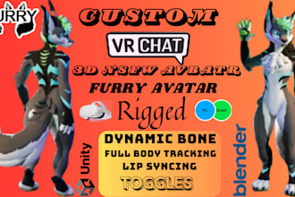 do custom vrchat avatar vrc avatar furry nsfw avatar vrc character pc and quest