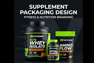 design medical packaging, medicine box, pharma label and supplement packaging