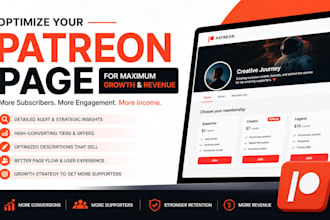 optimize your patreon page for maximum growth and revenue