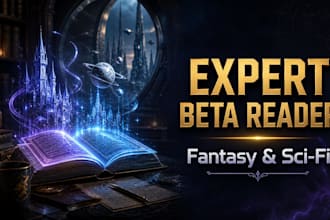 be your expert beta reader for fantasy and sci fi novels