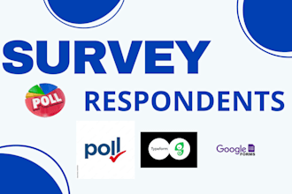 gather real survey respondents to fill online survey and forms