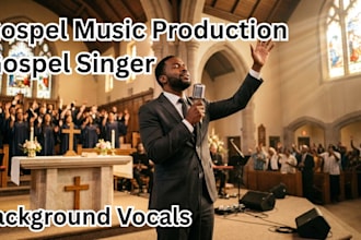 record backing vocals and write christian gospel songs