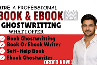 book writer, fiction ghostwriter, ebook ghostwriter, nonfiction ghostwriter