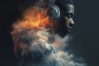 do creative album cover art or music artwork
