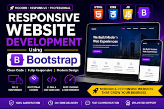 build a responsive bootstrap website