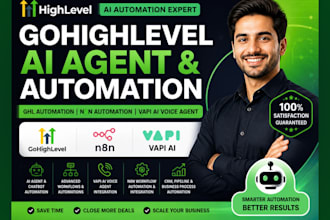 do gohighlevel ai agent, ghl automation, n8n automation, vapi ai voice agent