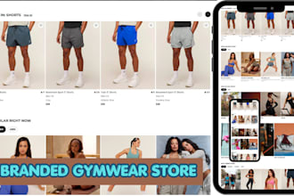 design stunning  shopify gymwear store sportwear store activewear store