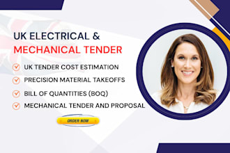 do qs for mep takeoff, uk tender bid proposal, cost estimation boq material cost