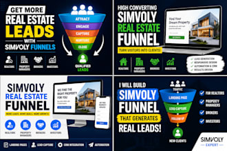 build a simvoly real estate funnel for realtors property managers brokers