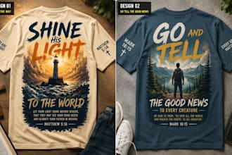 do christian t shirt design for etsy amazon merch print on demand graphic tshirt