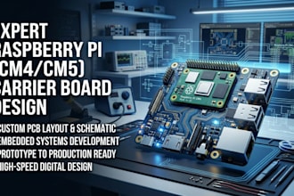 design raspberry pi compute module carrier board with full pcb files