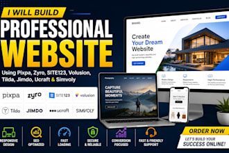 build pixpa zyro site123 volusion tilda jimdo ucraft simvoly website design