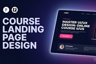 design high converting sales page for courses