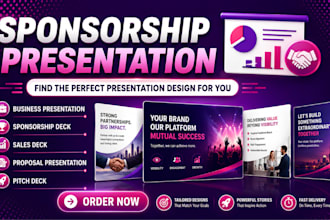 sponsorship deck presentation event sponsorship pitch design business proposal
