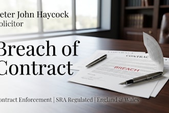 draft a breach of contract demand letter under UK law as a solicitor