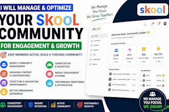 skool manager  skool community optimization skool engagement for skool growth