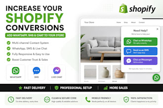 add a smart contact system to your shopify store whatsapp SMS chat
