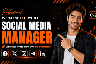 manage and grow your crypto, web3, nft, and defi social media accounts