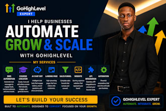 setup and manage gohighlevel website emails SMS automation sales funnel expert