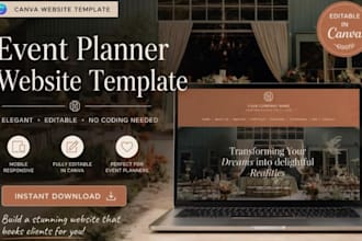 design squarespace event planner website wedding website party planner website
