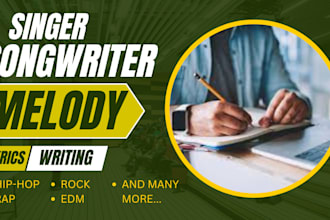 be your expert songwriter and ghostwriter rnb, rock hip hop lyrics on any beat