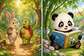 children story illustration children story  kids  illustration