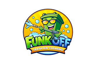 design a modern trash bin cleaning service logo for your business