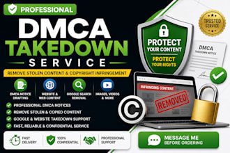send dmca notice to remove copied website content