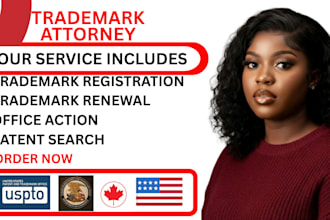 be US licensed trademark attorney, patent filing, registration