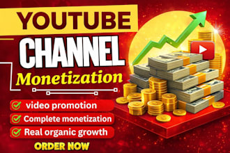 complete youtube channel monetization promotion