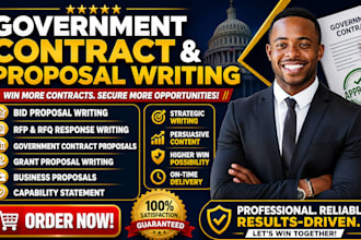 write winning bid proposals, rfp, rfq, government contracts and grant proposal