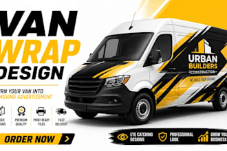 design professional van wrap, car wrap and vehicle branding