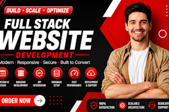full stack website development custom full stack develop responsive application