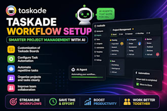 set up a taskade ai agent workflow, taskade workflow  projects management