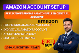 build amazon individual seller central account seo product listing creation