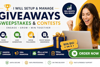 create kickofflabs giveaway contests, sweepstakes for your product, brand, nft