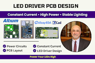 design constant current led driver pcb for high power led lighting