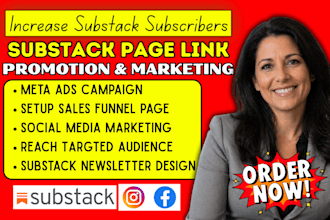 do viral substack promotion, setup substack account substack page link promotion