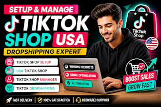 setup tiktok shop, USA tiktok shop, tiktok shop manager and tiktok dropshipping