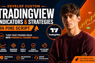 develop custom tradingview indicators and strategies in pine script