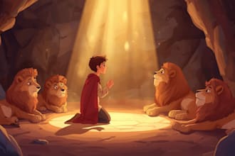 illustrate bible themed, biblical christian children story for amazon kdp print