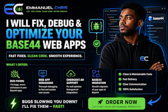 debug and deploy base44 bug fix lovable web app replit debugging emergent sh
