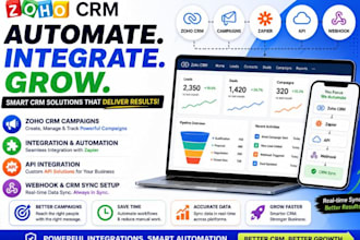 do zoho CRM campaigns integration zapier API integration webhook CRM sync setup