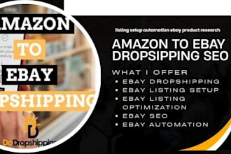 do amazon to ebay dropshipping SEO product listing fba product research hunting