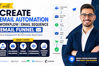 create email automation workflow email sequence email funnel